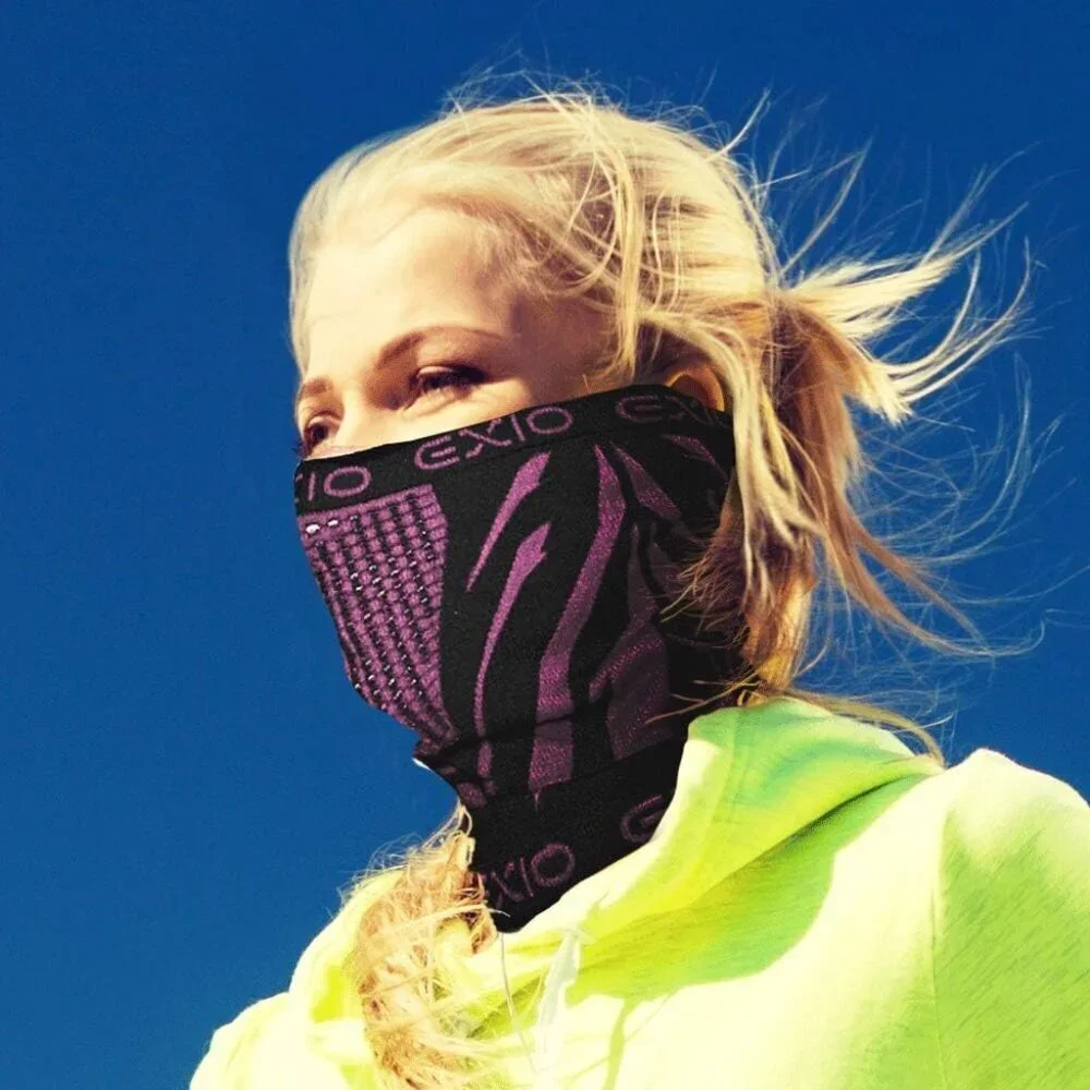 Men's Black/pink Winter Neck Warmer Gaiter Balaclava Windproof Ski Face Mask